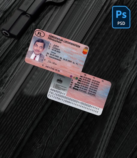 Liechtenstein driving license PSD